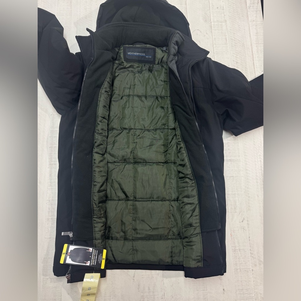 Weatherproof Men's streach tech Jacket Windproof Water Resistant black small - Picture 6 of 8